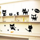 Lying Little Black Cat