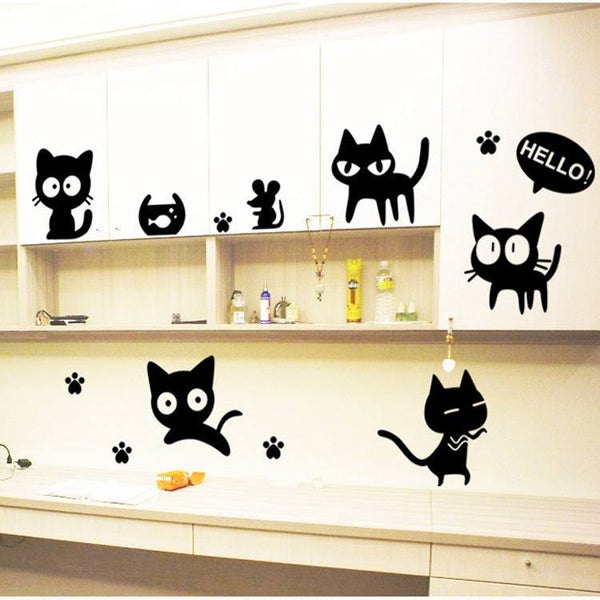 Lying Little Black Cat