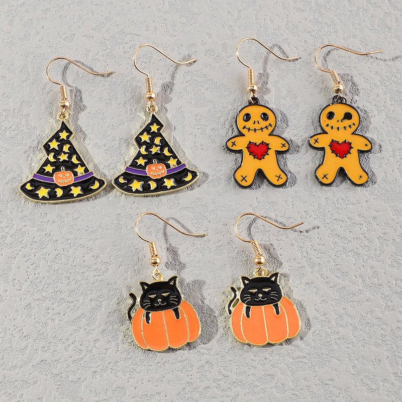 Black Cat Earrings Party Personality Alternative Earrings
