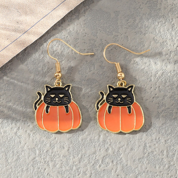 Black Cat Earrings Party Personality Alternative Earrings