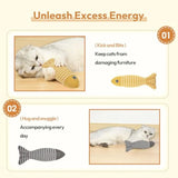 3 Pcs Catnip Toys Fish Cat Toys Self Play Cat Toys For Indoor Cats And Kitten Catnip Cat Toy Interactive Kitten Exercise Kicker Toys For Indoor Cats